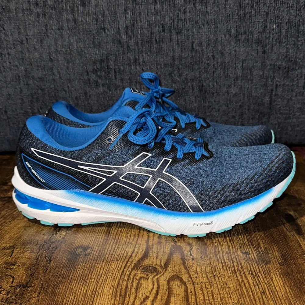 ASICS GT-2000 10 Running Shoes - Lake Drive Blue/White - Men 10.5